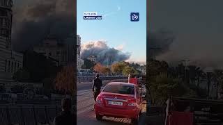 The moment of an airstrike targetting Beiruts Dahieh [upl. by Lenci]