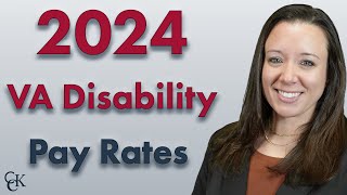 2024 VA Disability Pay Chart and Compensation Rates [upl. by Prager]