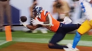 Courtland Sutton INSANE One Handed Touchdown Catch  Chargers vs Broncos [upl. by Essilrahc]