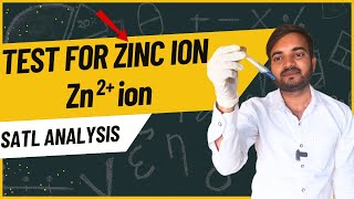 test for Zinc ion Zn2 salt analysis for class 11 and 12 chemistry a2zpractical991 [upl. by Ailuig862]