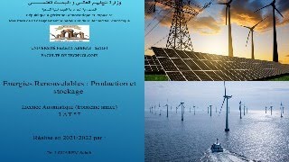 Cours Energies Renouvelables  Production et stockage  EP01INTRODUCTION [upl. by Madanhoj8]