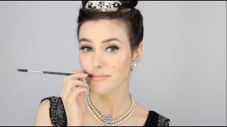 Audrey Hepburn  Breakfast at Tiffanys Inspired Makeup Tutorial [upl. by Akehsal]