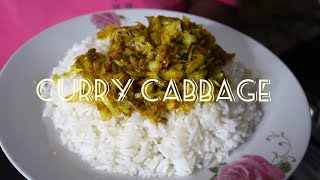 Debbies Curry Cabbage and White Rice [upl. by Enak]