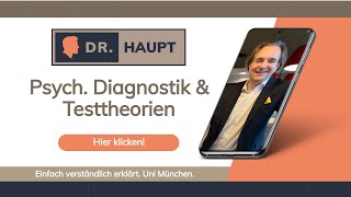 Psychologische Testtheorien 💡 Psychologische Diagnostik ✔️  Einführung amp Überblick Teil 0111 [upl. by Suoirred]