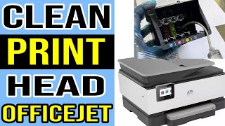 How to Manually Clean Printhead on HP Officejet Printers All Models [upl. by Asseralc]