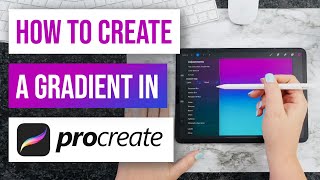 🌈 How To Create A Gradient In Procreate [upl. by Colpin]