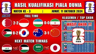 Hasil Kualifikasi Piala Dunia Hari Ini  BAHRAIN vs INDONESIA  Klasemen Kualifikasi Piala Dunia [upl. by Erwin]