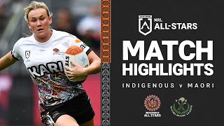 NRL All Stars 2022  Indigenous v Maori Match Highlights  NRLW [upl. by Milore858]