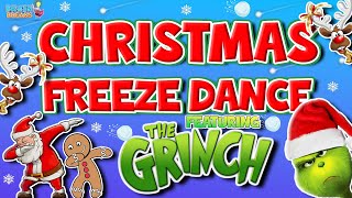 Christmas Freeze Dance Brain Break 🎅 Featuring The Grinch😲 GoNoodle  Fun Exercise For Kids [upl. by Nerrual919]