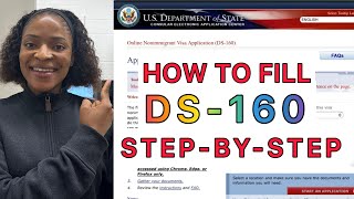 How to Fill the USA DS160 Form for Visa Application 2024 Stepbystep Guide [upl. by Corvese237]