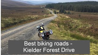 Best biking roads Northumberland  Kielder Forest Drive [upl. by Bierman769]