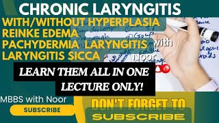 chronic laryngitis  Reinkes edema  pachydermia laryngitis  doctorsplaceacademy [upl. by Liddle]