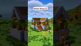 Minecraft Survival Starter House 🏠 minecraft [upl. by Edrahs]