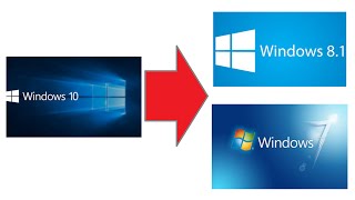 How to Uninstall Windows 10 and Downgrade to Windows 7 or 81 [upl. by Nosidam]