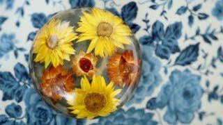 DIY Floral Paperweights [upl. by Ahsercul17]