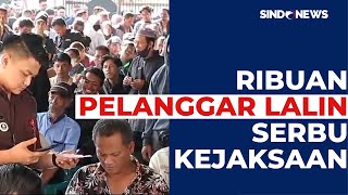 Kejaksaan Negeri Sidoarjo Diserbu Ribuan Pelanggar Lalu Lintas [upl. by Annawat]