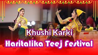 Khushi Karki Dance Performance  Haritalika Teej Festival Bangkok 2023 [upl. by Nomde]