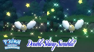 ✨Pokémon Brilliant Diamond DOUBLE SHINY SWABLU VIA POKERADAR CHAIN 16 amp 17✨ [upl. by Argile562]