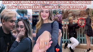 RANTY MARIA DI LAMAR RAYN WIJAYA DI DISNEYLANDRANTY MENANGIS  MIMPIKU JADI KENYATAAN SAYANG [upl. by Eillom289]