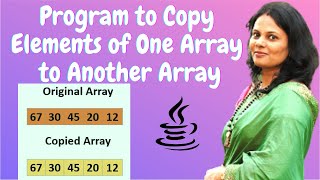 Java Program Copying Array ElementsCopy Elements of One Array to Another Array [upl. by Kevyn]