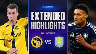 Young Boys vs Aston Villa Extended Highlights  UCL League Phase MD 1  CBS Sports Golazo [upl. by Clayborne441]