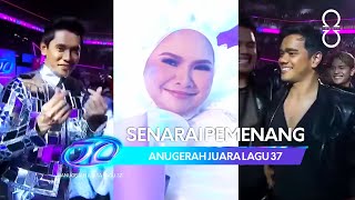 HIGHLIGHT Senarai Pemenang Anugerah Juara Lagu 37  AlhaAlfaDimensiAJL37 12 Feb 2023 [upl. by Iba]