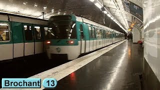 Métro de Paris  Brochant  Ligne 13  RATP MF77 [upl. by Rolecnahc]