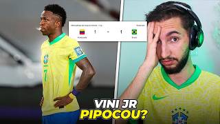 Brasil 1 x 1 Venezuela  BRASIL MUITO MAL Vini Jr quotpipocouquot dnv🍿 [upl. by Thorncombe226]