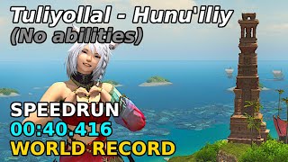 FFXIV  Tuliyollal Lighthouse Hunuiliy Speedrun  Former WR  40416s [upl. by Morell]