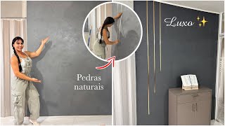 PAREDE DE LUXO COM 1 PRODUTO ✨ FAÇA VOCÊ MESMO [upl. by Venita]