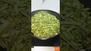 CLUSTER BEANS STIR FRYGORIKAYI PALYAsidedishfor rice chapathishortsyoutubeshorts [upl. by Vowel]