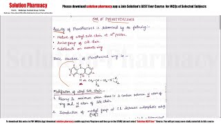 Class 52 SAR of Phenothiazines and Butyrophenones  Medicinal Chemistry 01  BPharmacy 4 semester [upl. by Milson]