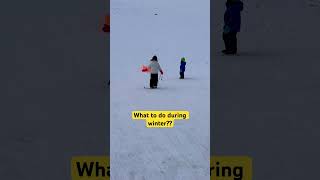 Tobogganing Kids winter toboggan kids [upl. by Mahau]