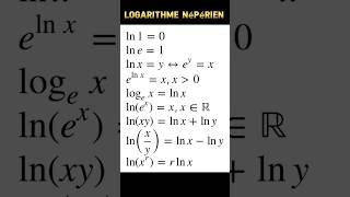 logarithme népérien propriétés maths education exercise exam maroc trending [upl. by Annenn650]