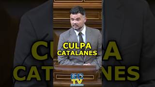 ¿Es culpa de los catalanes Gabriel Rufián pp psoe vox sumar rufian [upl. by Hauhsoj866]