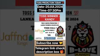 Jaffna kings vs Kandy falcons toss prediction today toss 😍 Lanka premier league t20 match 2024 [upl. by Admana154]