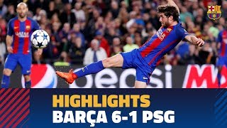 FC BARCELONA 61 PSG  Match highlights [upl. by Ewall]