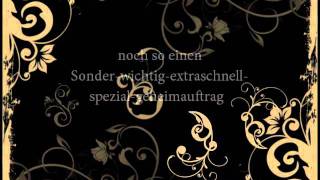 Coppelius  Diener 5er Herren das Leiden des jungen B mit Lyrics [upl. by Iroak]