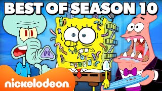 SpongeBobs Best of Season 10 Marathon for 90 MINUTES  Nicktoons [upl. by Ahsei]