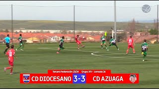 Resumen CD Diocesano  CD Azuaga Tercera Federación GrXIV 2324 [upl. by Laurie]