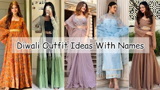 Diwali outfit ideas with nameDiwali dress for girls womenFestive outfitsDiwali dress collection [upl. by Meer]