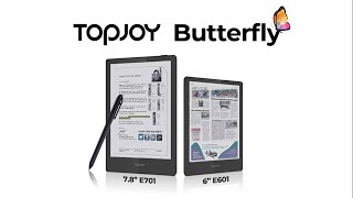 Kickstarter TopJoy Butterfly PocketSized True Color DES Screen EReader [upl. by Anstice]