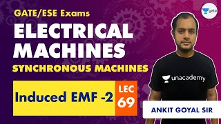 Electrical Machines Synchronous Machines  Lec 69  Induced EMF  2  GATEESE Electrical Engg [upl. by Asirem]