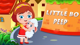 Little Bo Peep Song  FlickBox Nursery Rhymes and Kids Songs  Lost Her Sheep [upl. by Anovahs]