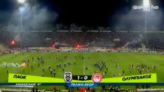 PAOK OLYMPIAKOS 10 GreekCup201320142ndSemifinal [upl. by Yard]