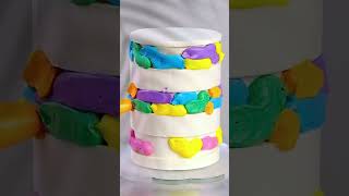 Birthday cake frosting tutorial shorts [upl. by Sdlonyer]