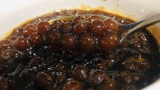 Easy Cornstarch Boba in tamilHow to make Boba Pearls From Cornstarch Fast and EasyBubble tea boba [upl. by Aillil]