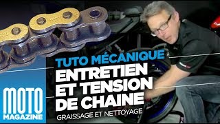 Entretien et graissage de sa chaine moto  Tuto mécanique [upl. by Casabonne]