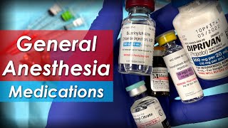 General anesthesia pharmacology  Medications for induction maintenance amp emergence [upl. by Enileda562]