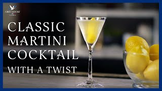 Classic Martini Cocktail With a Twist  Grey Goose Vodka [upl. by Lewendal]